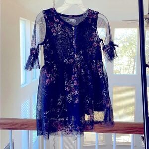 ❤️ EPIC THREADS Purple Floral Tulle Dress Size 4T ❤️